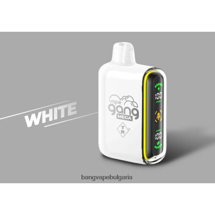 Vape Gang MEGA Вейп за еднократна употреба с 20 000 впръсквания (кутия от 5) бяло Bang Vape Flavors RF0JTD60