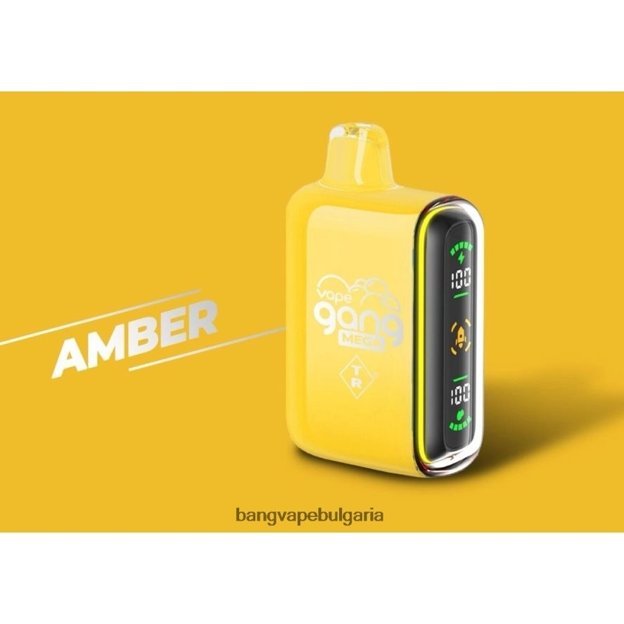 Vape Gang MEGA Вейп за еднократна употреба с 20 000 впръсквания (кутия от 5) кехлибар Best Bang Vape Flavor RF0JTD50