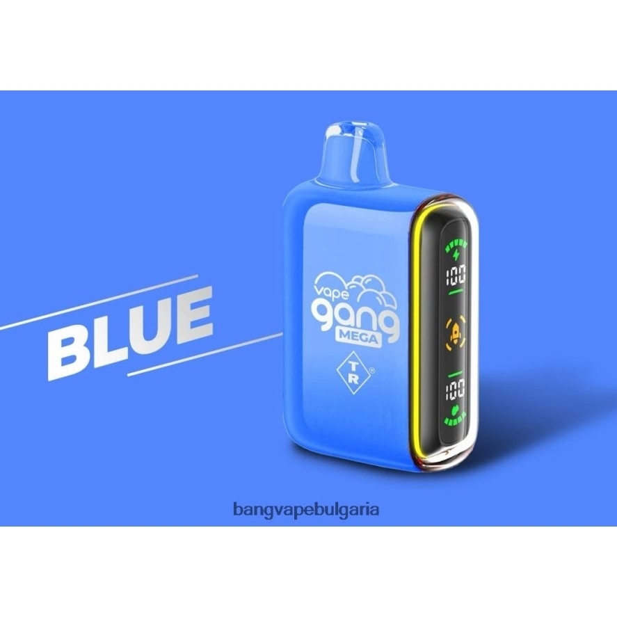 Vape Gang MEGA Вейп за еднократна употреба с 20 000 впръсквания (кутия от 5) син Vape Gang Bulgaria RF0JTD52