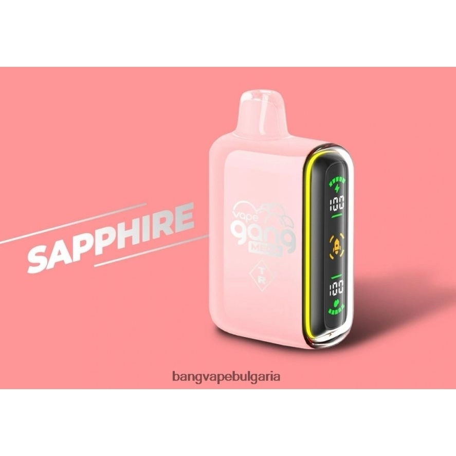 Vape Gang MEGA Вейп за еднократна употреба с 20 000 впръсквания (кутия от 5) сапфир Vape Gang Disposables RF0JTD59