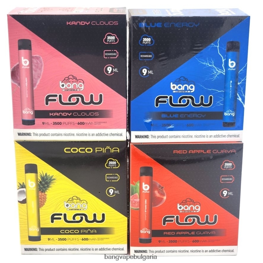 Bang Vape Flow 3500 впръсквания (кутия от 10) разполагаем Vape Gang Disposables RF0JTD37
