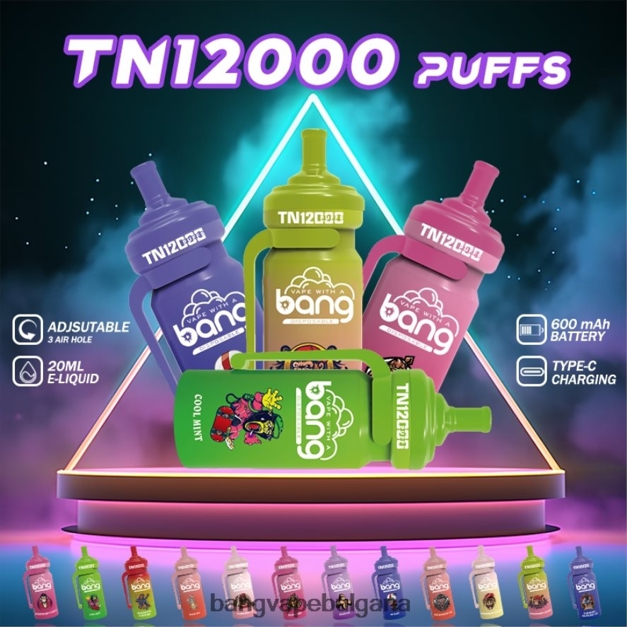 Bang Vape TN12000 под с мрежеста намотка разполагаем Bang Box Vape Price RF0JTD5