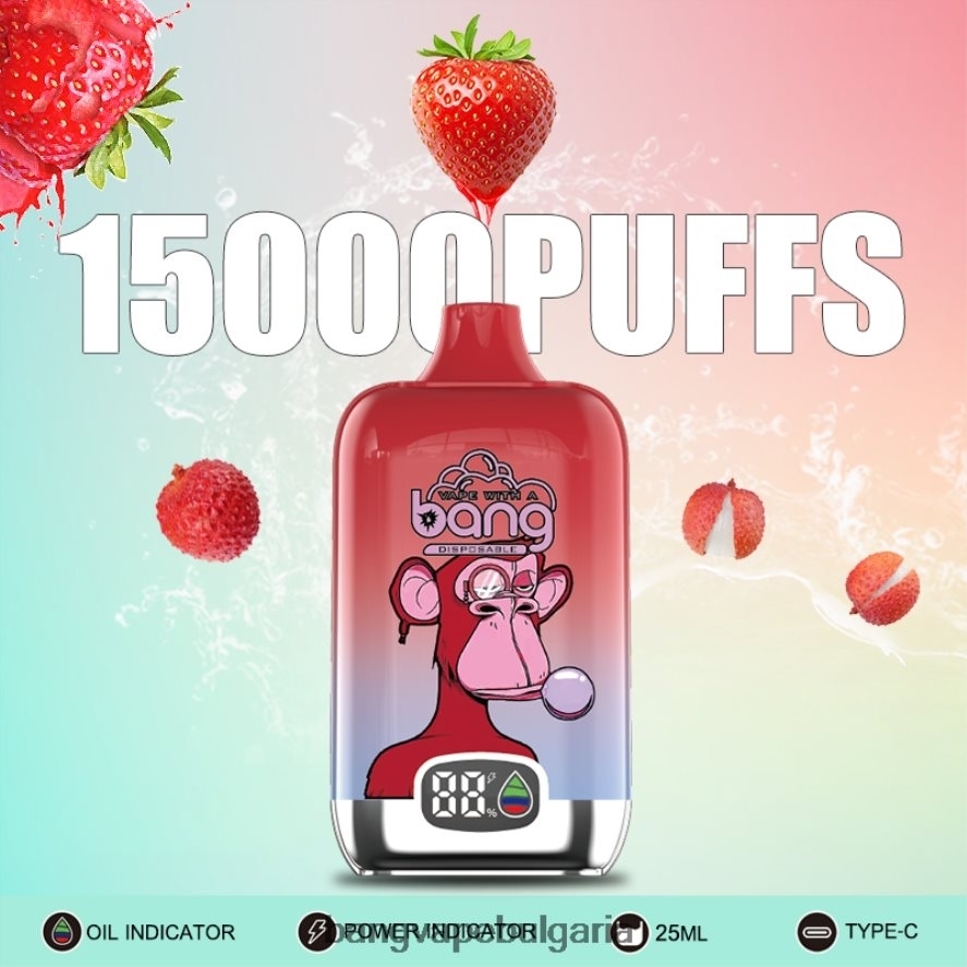 Bang Vape Digital Smart Screen 15000 впръсквания 25 мл разполагаем Vape Gang Bulgaria RF0JTD11
