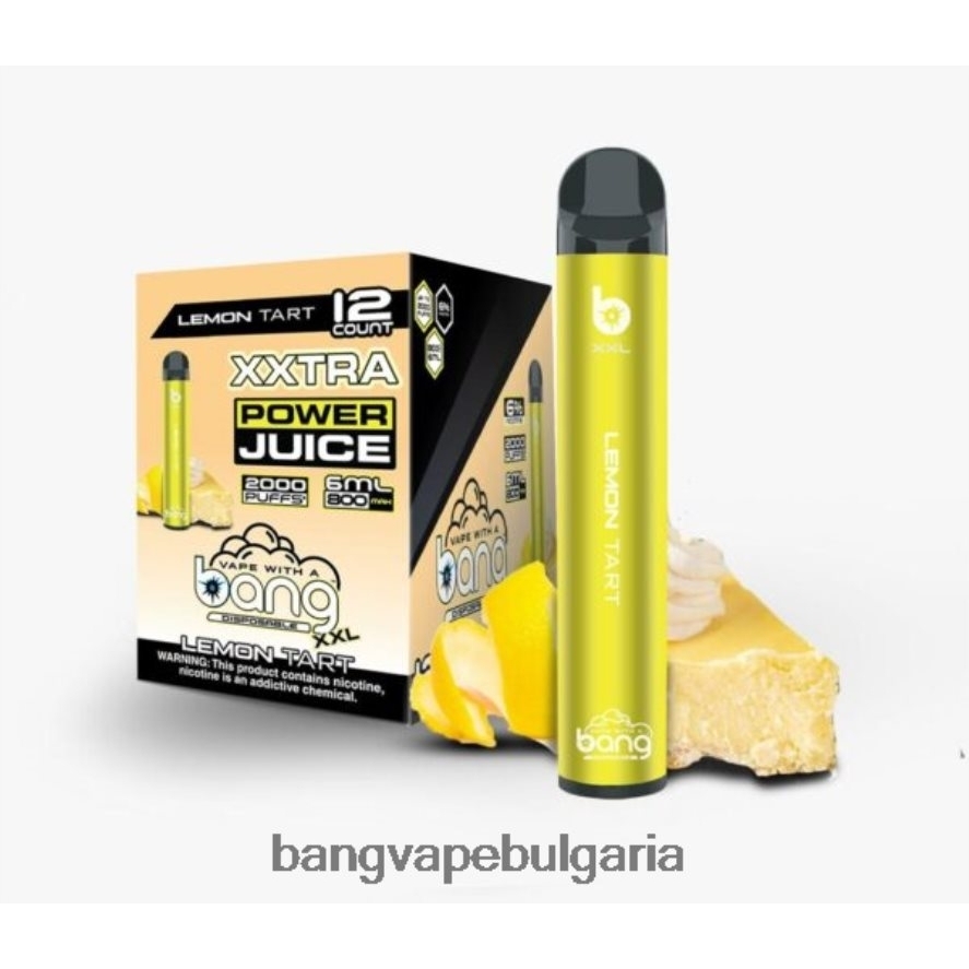 Bang Vape XXL 2000 впръсквания лимонов тарт Bang Box Vape Flavors RF0JTD19