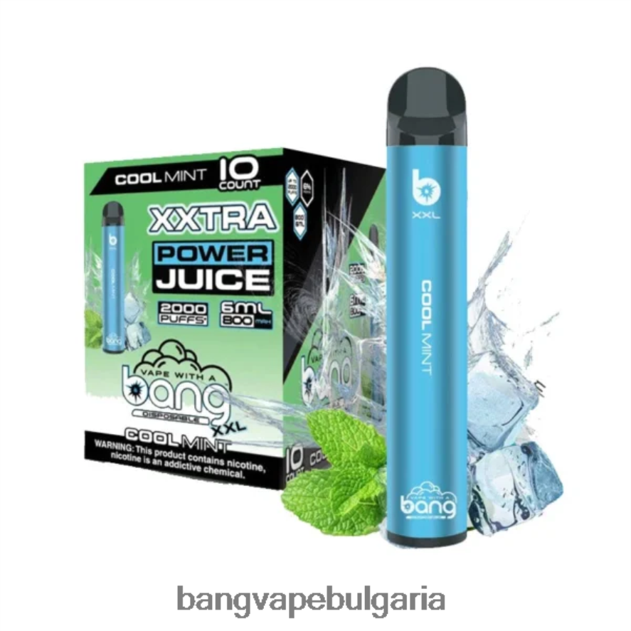 Bang Vape XXL 2000 впръсквания хладна мента Bang Disposable Vape Flavors RF0JTD16