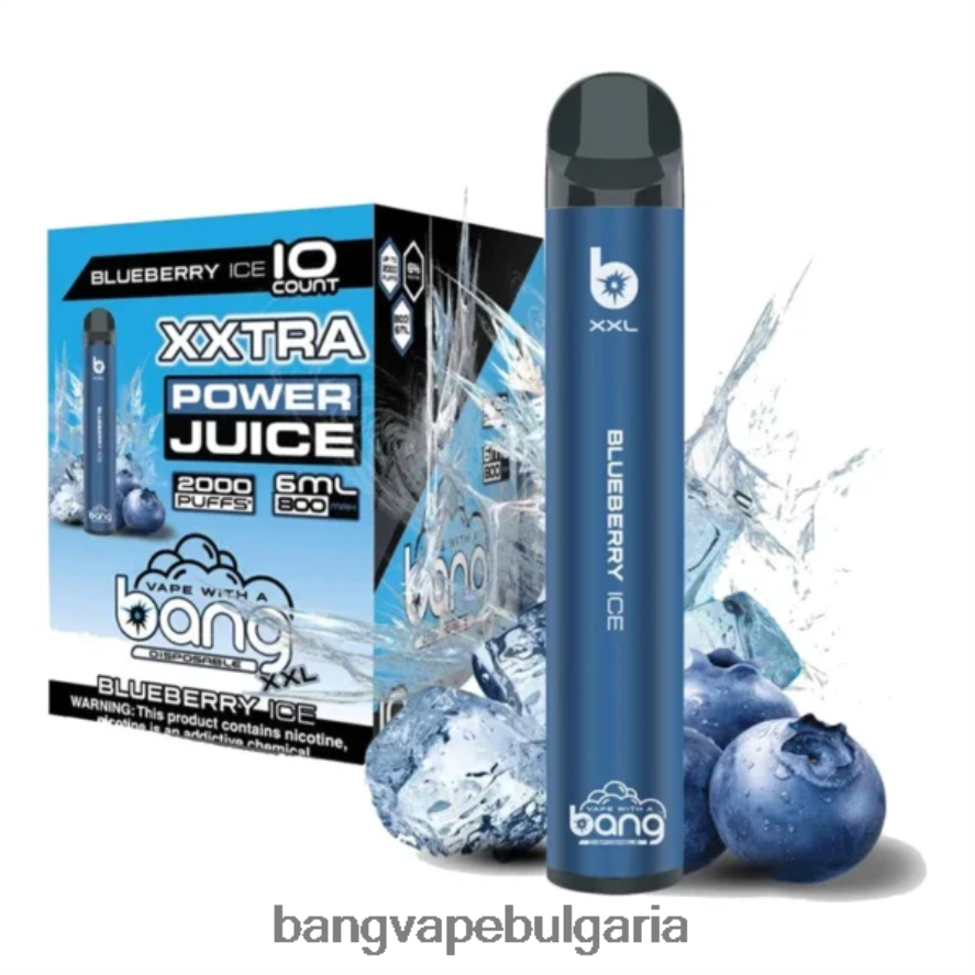Bang Vape XXL 2000 впръсквания боровинков лед Bang Disposable Vape Review RF0JTD14