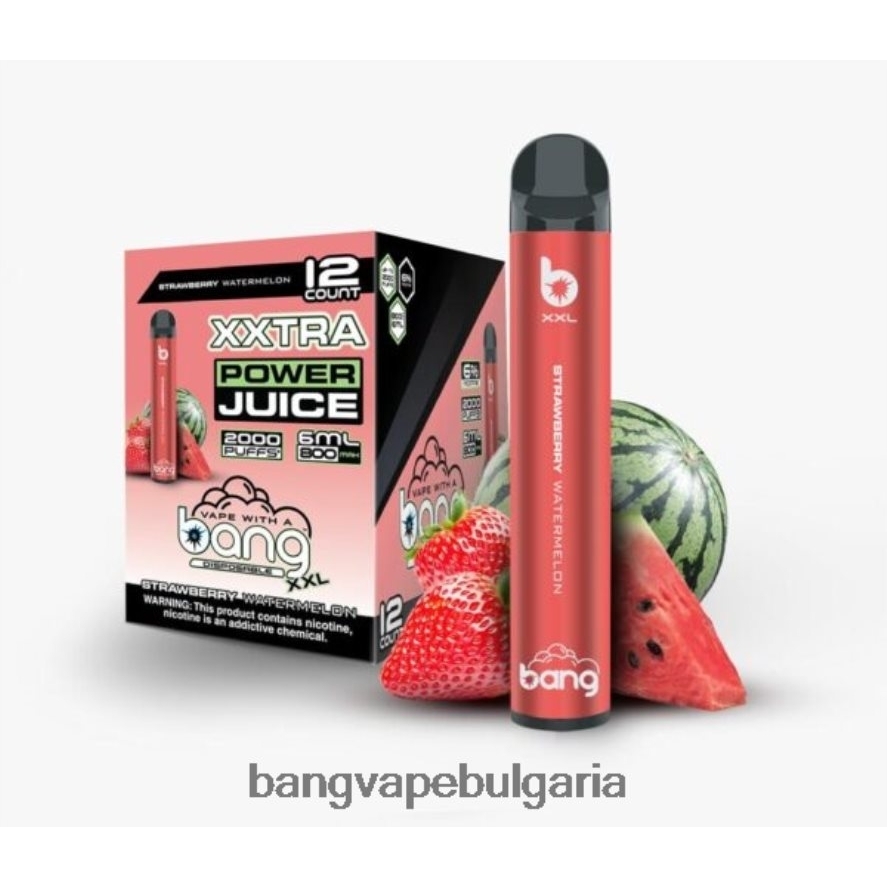 Bang Vape XXL 2000 впръсквания ягодова диня Bang Disposable Vape Review RF0JTD24