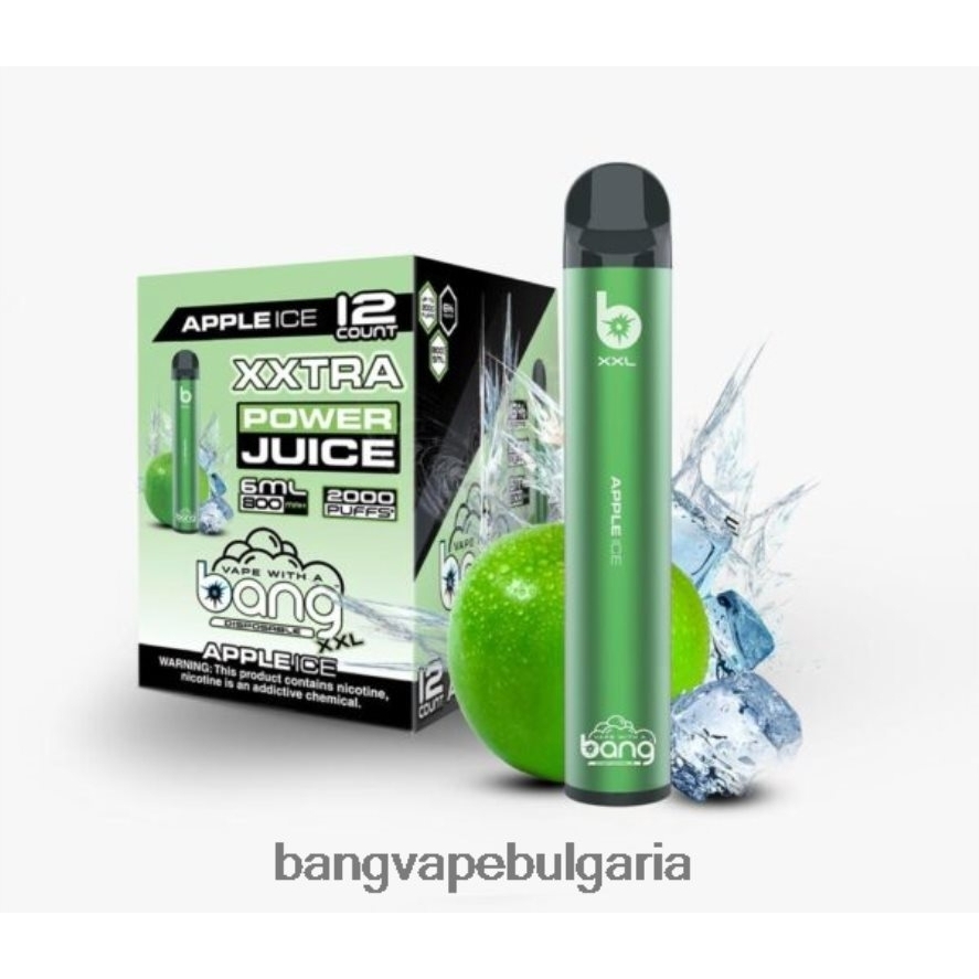 Bang Vape XXL 2000 впръсквания ябълков лед Bang Vape Bulgaria RF0JTD12