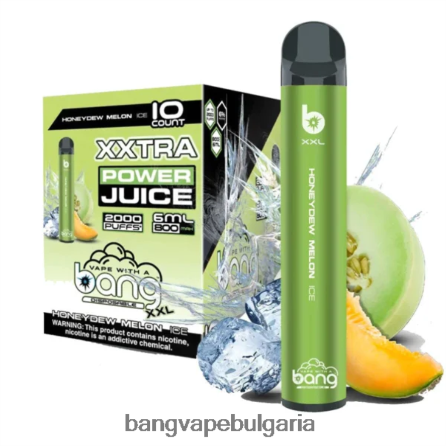 Bang Vape XXL 2000 впръсквания медена роса пъпеш лед Bang Vape Flavors RF0JTD18